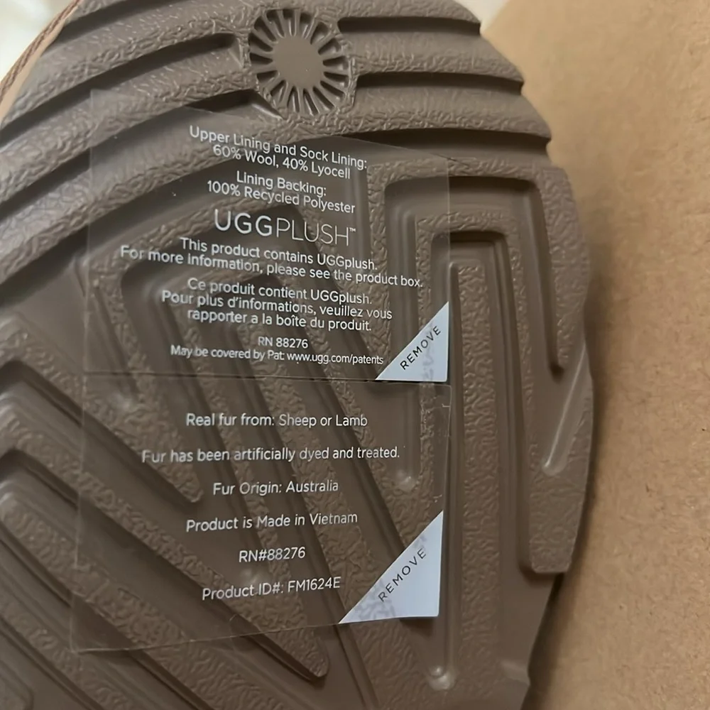 UGG® Kids' Cozy II Iridescent Stars Genuine Shearling Slipper